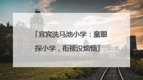 宜宾洗马池小学：童眼探小学，衔接没烦恼