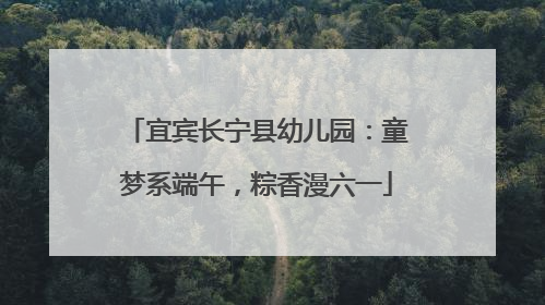 宜宾长宁县幼儿园：童梦系端午，粽香漫六一