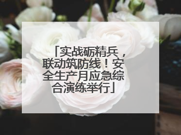 实战砺精兵，联动筑防线！安全生产月应急综合演练举行