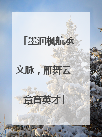 墨润枫航承文脉，雁舞云章育英才