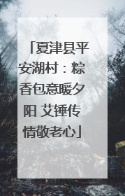 夏津县平安湖村：粽香包意暖夕阳 艾锤传情敬老心