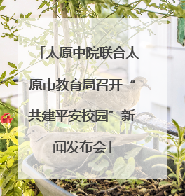 太原中院联合太原市教育局召开“共建平安校园”新闻发布会