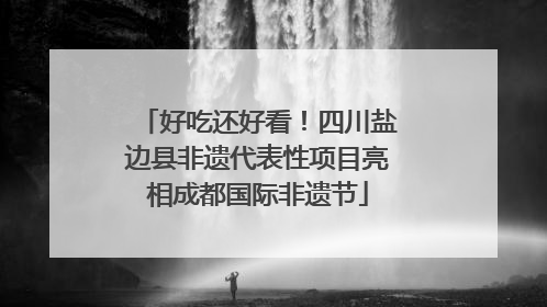 好吃还好看！四川盐边县非遗代表性项目亮相成都国际非遗节