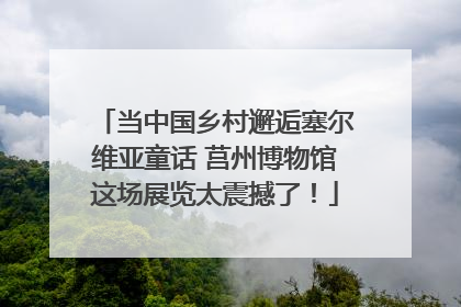 当中国乡村邂逅塞尔维亚童话 莒州博物馆这场展览太震撼了！