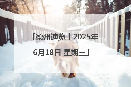 德州速览丨2025年6月18日 星期三