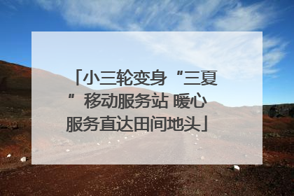 小三轮变身“三夏”移动服务站 暖心服务直达田间地头