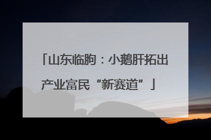 山东临朐：小鹅肝拓出产业富民“新赛道”