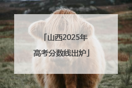 山西2025年高考分数线出炉
