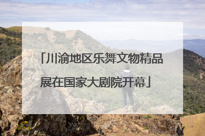 川渝地区乐舞文物精品展在国家大剧院开幕