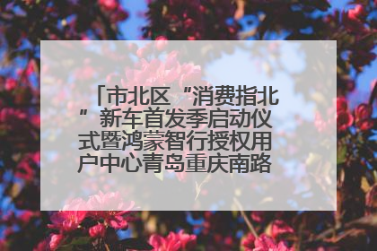 市北区“消费指北”新车首发季启动仪式暨鸿蒙智行授权用户中心青岛重庆南路开业盛典成功举办