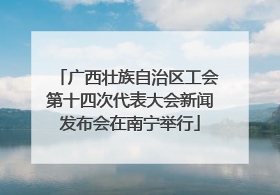 广西壮族自治区工会第十四次代表大会新闻发布会在南宁举行