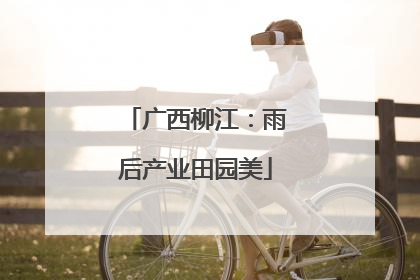 广西柳江：雨后产业田园美