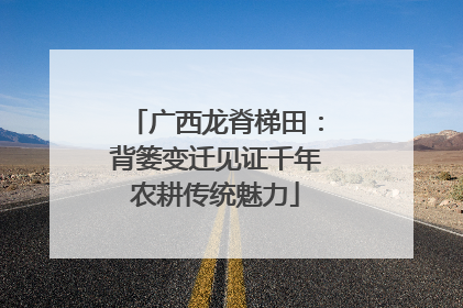 广西龙脊梯田：背篓变迁见证千年农耕传统魅力