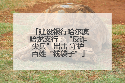 建设银行哈尔滨哈龙支行：“反诈尖兵”出击 守护百姓“钱袋子”