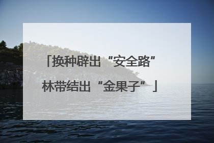 换种辟出“安全路” 林带结出“金果子”
