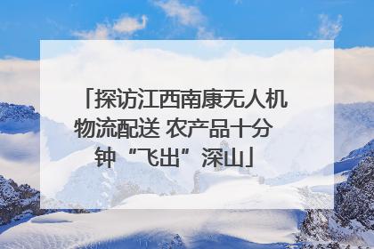 探访江西南康无人机物流配送 农产品十分钟“飞出”深山