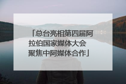 总台亮相第四届阿拉伯国家媒体大会 聚焦中阿媒体合作