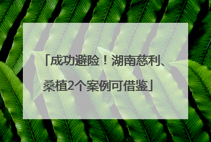 成功避险！湖南慈利、桑植2个案例可借鉴