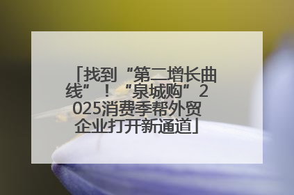 找到“第二增长曲线”！“泉城购”2025消费季帮外贸企业打开新通道