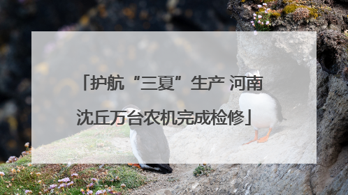 护航“三夏”生产 河南沈丘万台农机完成检修