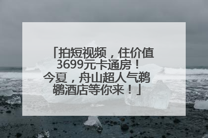 拍短视频，住价值3699元卡通房！今夏，舟山超人气鹈鹕酒店等你来！