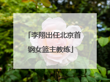 李翔出任北京首钢女篮主教练