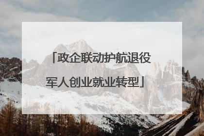 政企联动护航退役军人创业就业转型