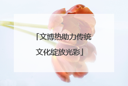 文博热助力传统文化绽放光彩