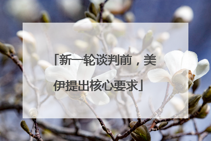 新一轮谈判前，美伊提出核心要求