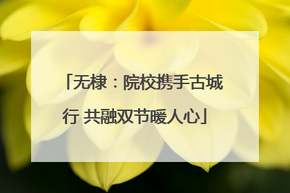 无棣：院校携手古城行 共融双节暖人心