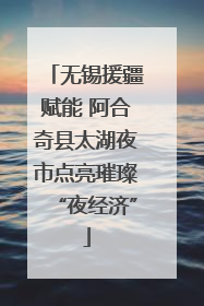 无锡援疆赋能 阿合奇县太湖夜市点亮璀璨“夜经济”