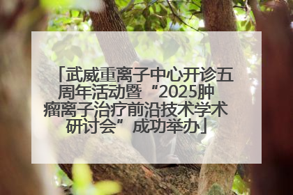 武威重离子中心开诊五周年活动暨“2025肿瘤离子治疗前沿技术学术研讨会”成功举办