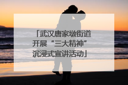 武汉唐家墩街道开展“三大精神”沉浸式宣讲活动