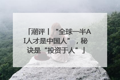 潮评丨“全球一半AI人才是中国人”，秘诀是“投资于人”