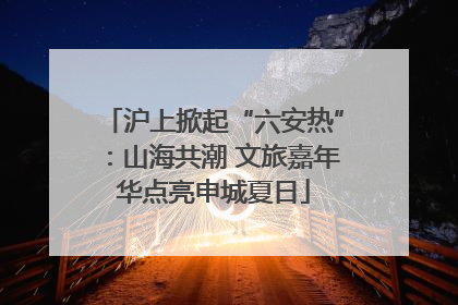 沪上掀起“六安热”：山海共潮 文旅嘉年华点亮申城夏日