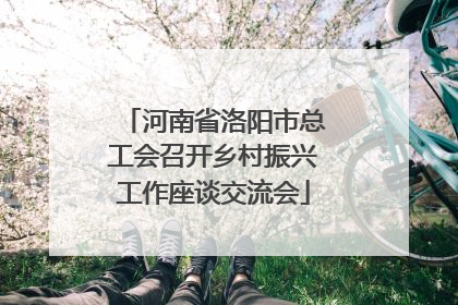 河南省洛阳市总工会召开乡村振兴工作座谈交流会
