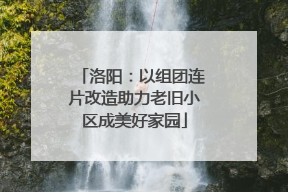 洛阳：以组团连片改造助力老旧小区成美好家园