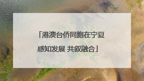 港澳台侨同胞在宁夏感知发展 共叙融合