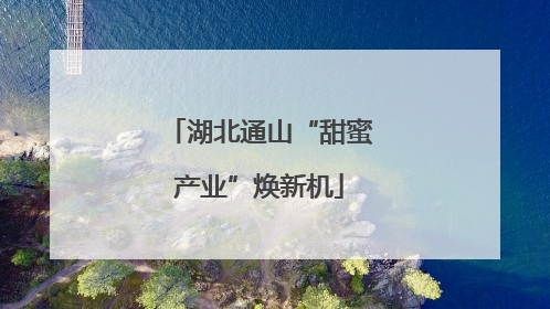 湖北通山“甜蜜产业”焕新机