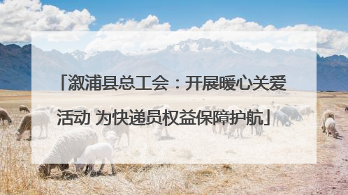 溆浦县总工会：开展暖心关爱活动 为快递员权益保障护航