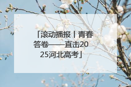 滚动播报丨青春答卷——直击2025河北高考