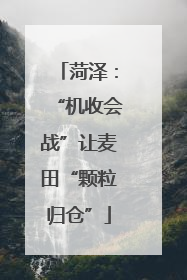 菏泽：“机收会战”让麦田“颗粒归仓”