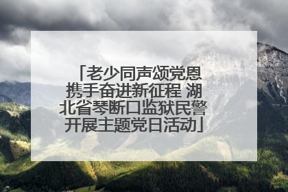 老少同声颂党恩 携手奋进新征程 湖北省琴断口监狱民警开展主题党日活动