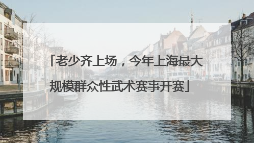 老少齐上场，今年上海最大规模群众性武术赛事开赛