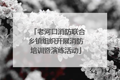 老河口消防联合乡镇组织开展消防培训暨演练活动