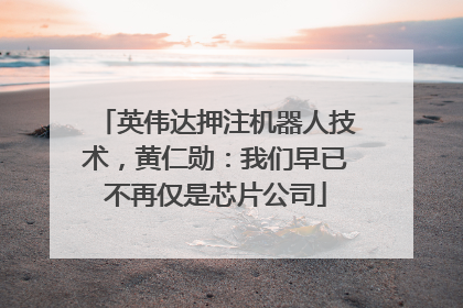 英伟达押注机器人技术，黄仁勋：我们早已不再仅是芯片公司