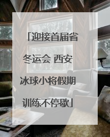 迎接首届省冬运会 西安冰球小将假期训练不停歇