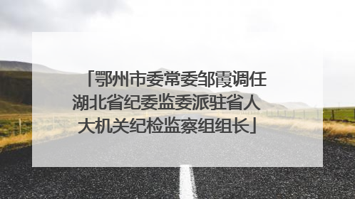 鄂州市委常委邹霞调任湖北省纪委监委派驻省人大机关纪检监察组组长