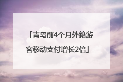 青岛前4个月外籍游客移动支付增长2倍