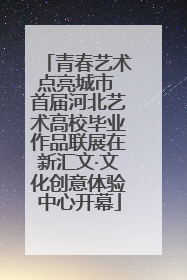 青春艺术点亮城市 首届河北艺术高校毕业作品联展在新汇文·文化创意体验中心开幕